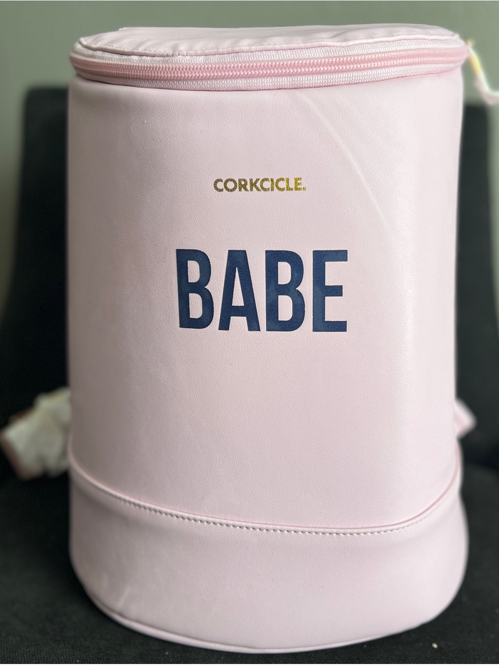 Corkcicle Pink 'BABE' Bucket Backpack